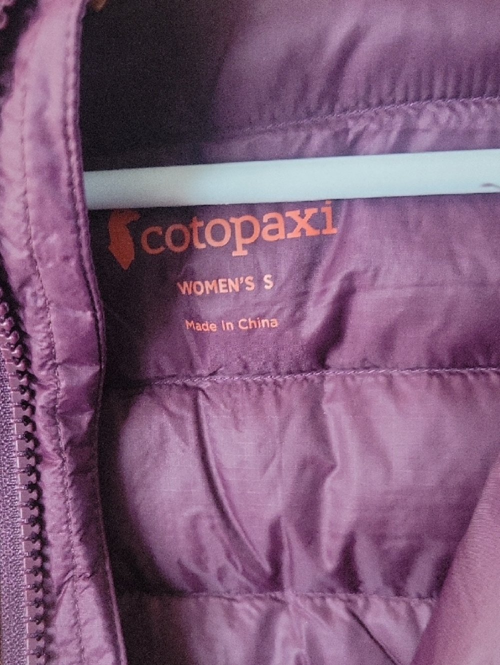 cotopaxi Purple, Pink & Gold Colorblock Hooded Puffer Jacket - Picture 2 of 7